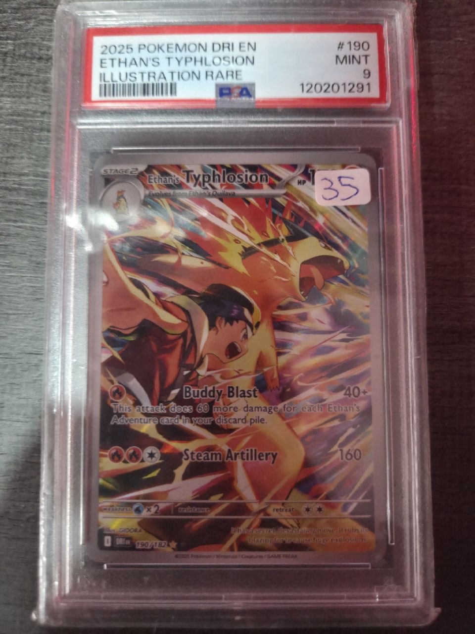 Ethans Typhlosion Dri 190 PSA 9