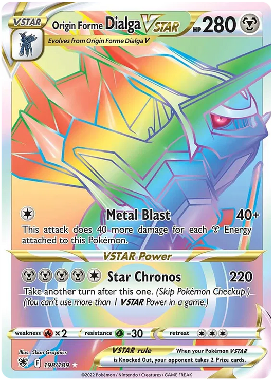 Astral Radiance 198 Origin Form Dialga Vstar