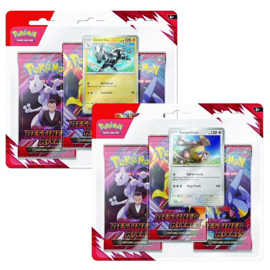 Destined Rivals 3 Pack Blister (Kangaskhan, Zebstrika)