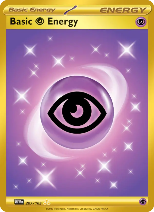 Basic Psychic Energy Holo 207/165 151 Pokémon Card