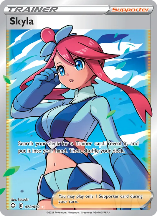 Skyla Holo 072/72 Shining Fates Pokémon Card