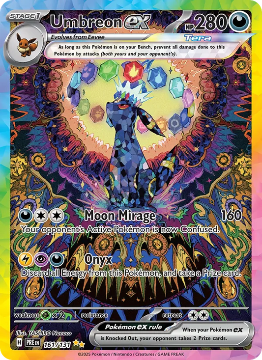Umbreon ex Holo 161/131 Prismatic Evolutions Pokémon Card