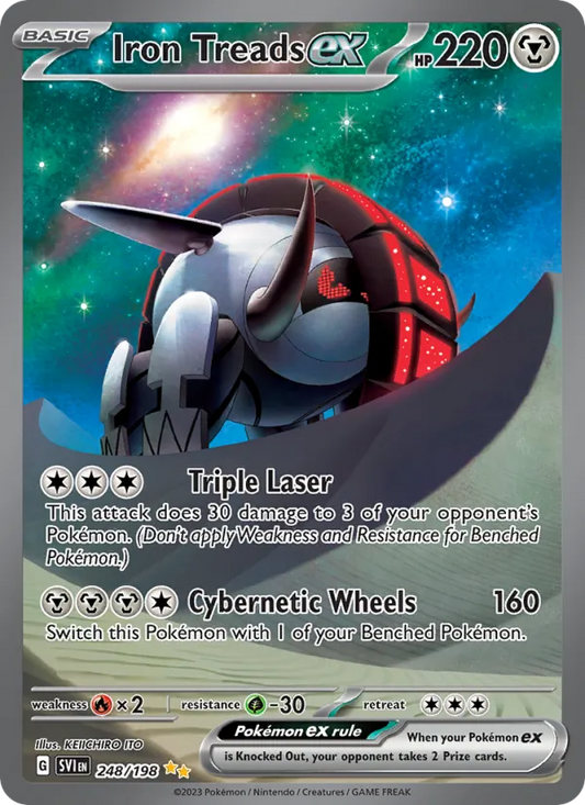 Iron Treads ex Holo 248/198 Scarlet & Violet Pokémon Card