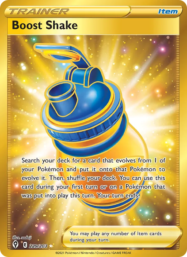 Boost Shake Holo 229/203 Evolving Skies Pokémon Card