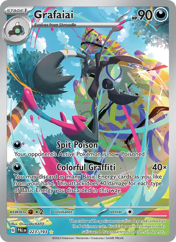 Grafaiai Holo 223/193 Paldea Evolved Pokémon Card