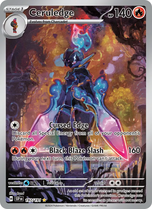 Ceruledge Holo 197/191 Surging Sparks Pokémon Card