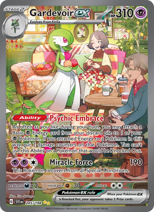 Gardevoir ex Holo 245/198 Scarlet & Violet Pokémon Card