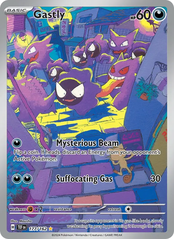 Gastly Holo 177/162 Temporal Forces Pokémon Card