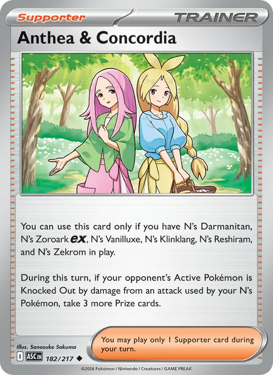 Anthea & Concordia Normal 182/217 Ascended Heroes Pokémon Card