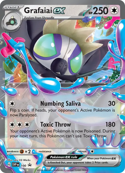 Grafaiai ex Non-Foil 100/225 SVP Black Star Promos Pokémon Card