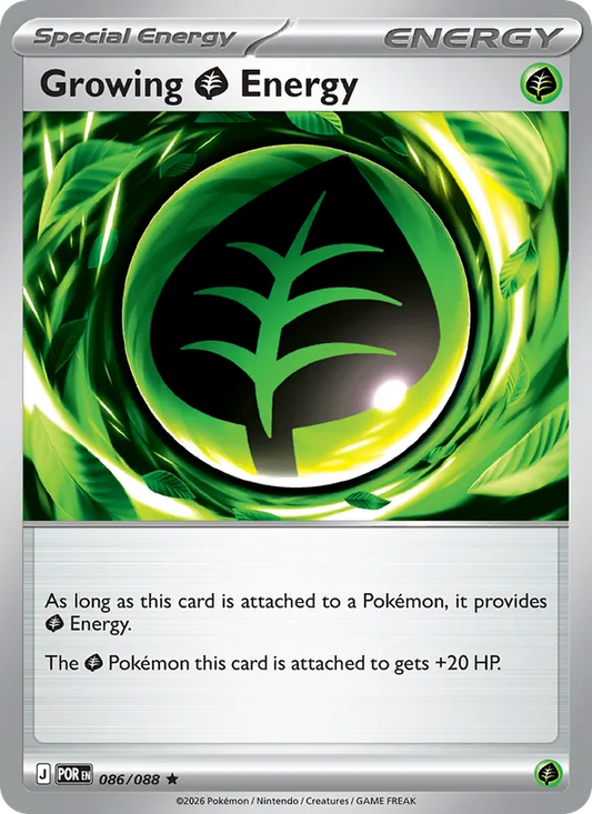 Growing Grass Energy Normal 086/88 Perfect Order Pokémon Card