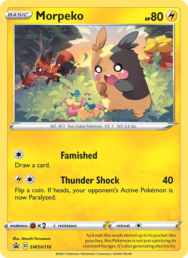 Morpeko Holo WH116/307 SWSH Black Star Promos Pokémon Card