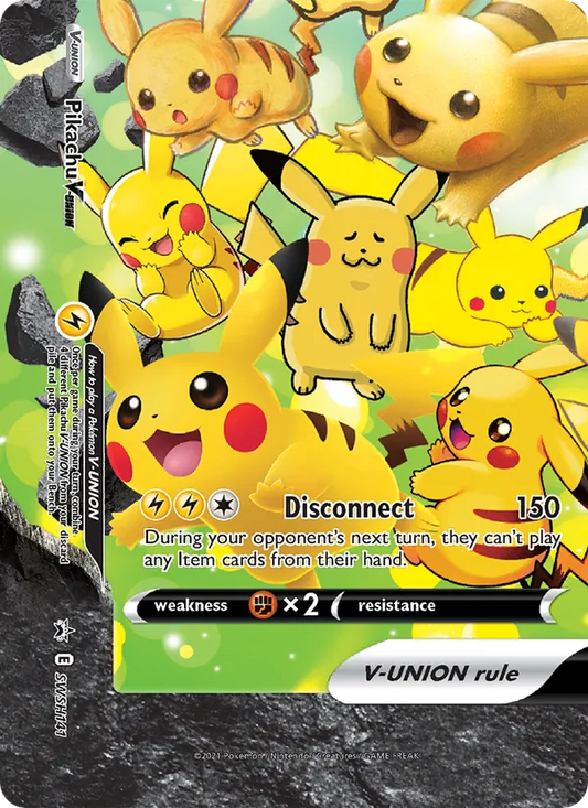 Pikachu V-UNION Holo WH141/307 SWSH Black Star Promos Pokémon Card