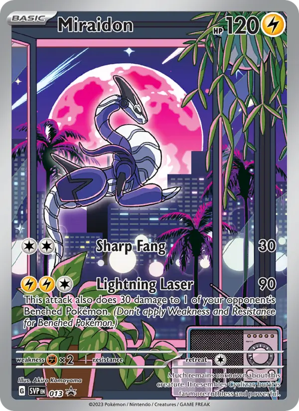 Miraidon Non-Foil 013/225 SVP Black Star Promos Pokémon Card