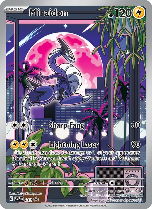 Miraidon Non-Foil 013/225 SVP Black Star Promos Pokémon Card