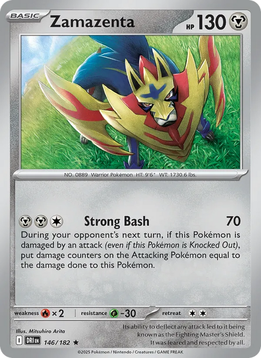 Zamazenta Holo 146/182 Destined Rivals Pokémon Card