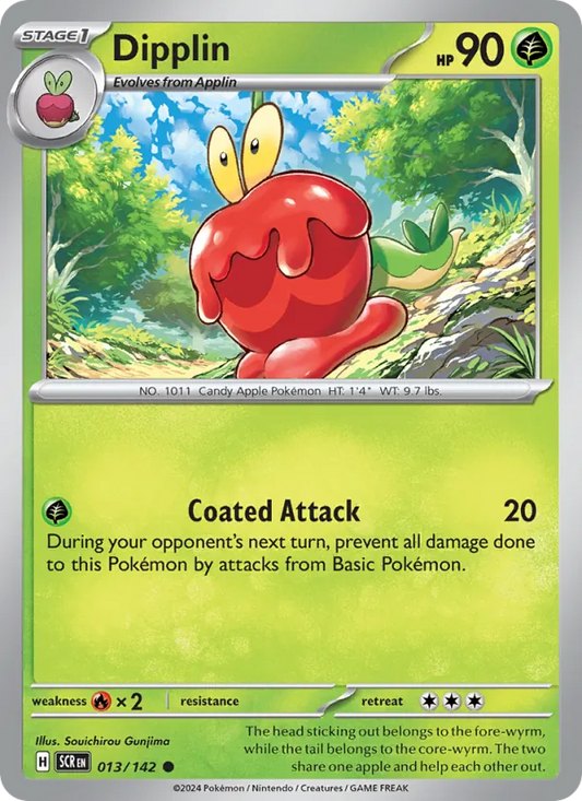 Dipplin Normal 013/142 Stellar Crown Pokémon Card