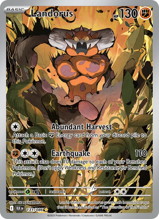 Landorus Holo 131/86 Black Bolt Pokémon Card