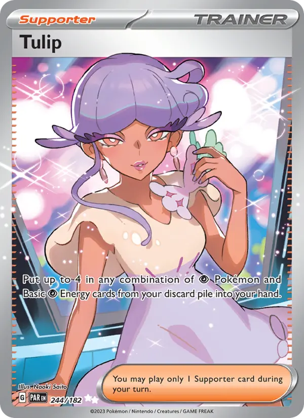 Tulip Holo 244/182 Paradox Rift Pokémon Card