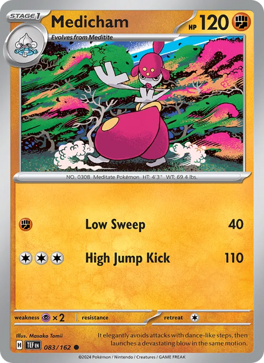 Medicham Normal 083/162 Temporal Forces Pokémon Card