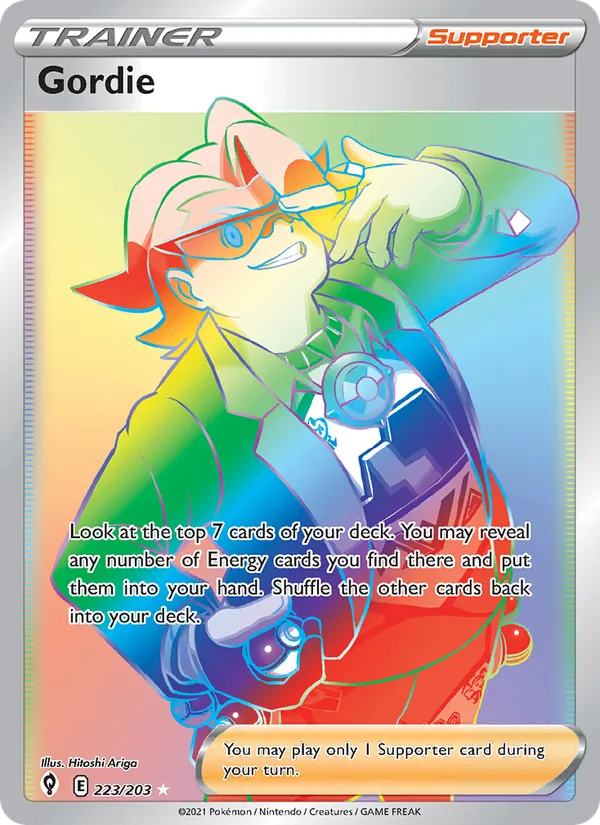 Gordie Holo 223/203 Evolving Skies Pokémon Card