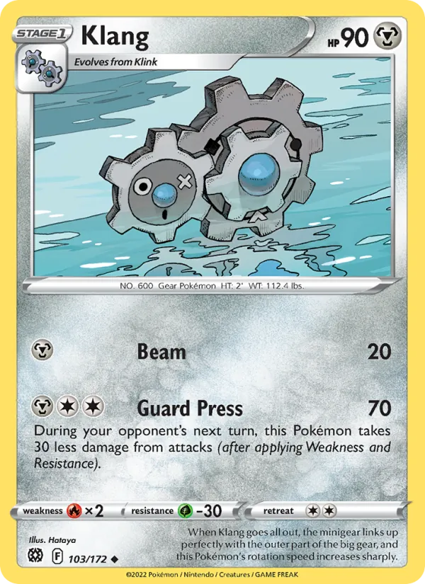 Klang Reverse Holo 103/172 Brilliant Stars Pokémon Card