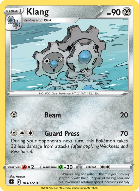Klang Reverse Holo 103/172 Brilliant Stars Pokémon Card