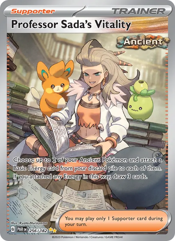 Professor Sada's Vitality Holo 256/182 Paradox Rift Pokémon Card
