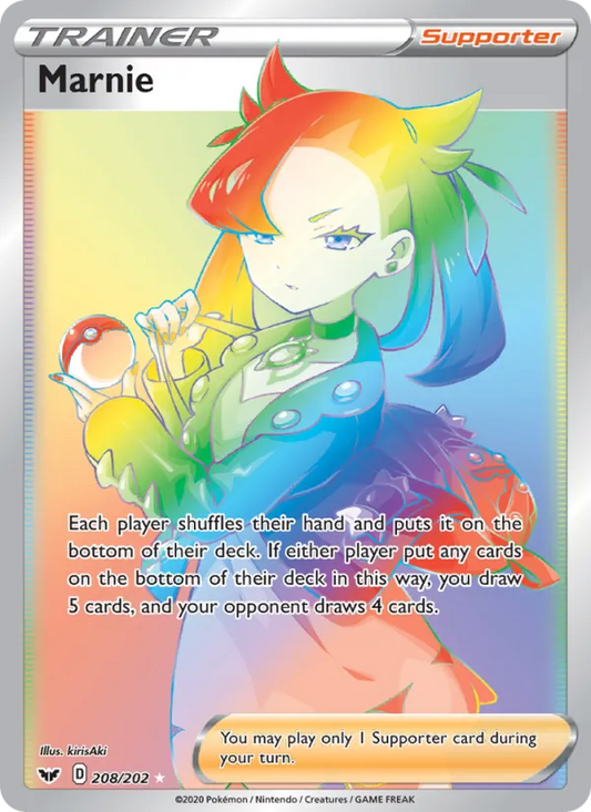 Marnie Holo 208/202 Sword & Shield Pokémon Card