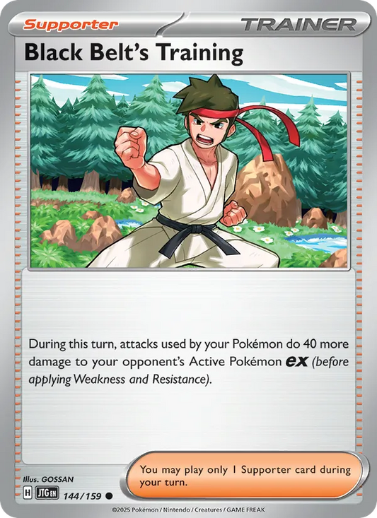 Black Belt's Training Normal 144/159 Journey Together Pokémon Card