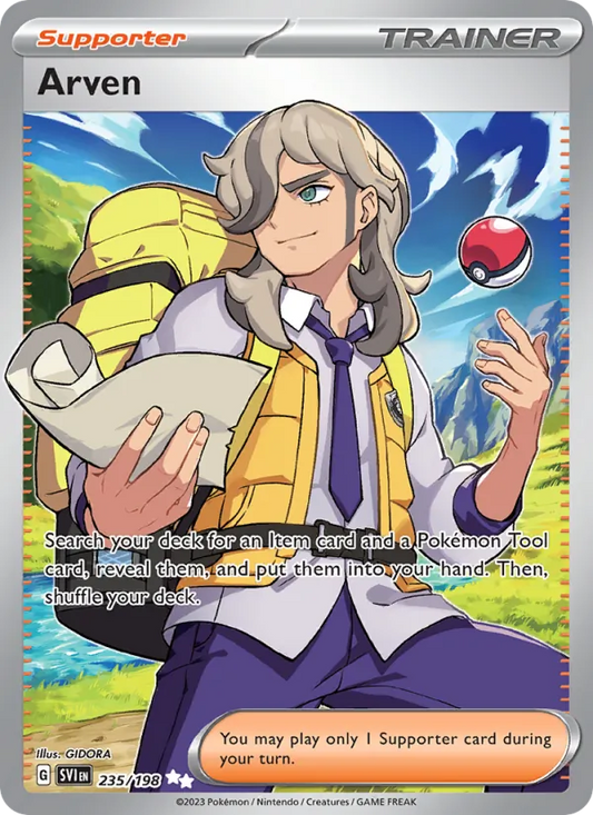 Arven Holo 235/198 Scarlet & Violet Pokémon Card