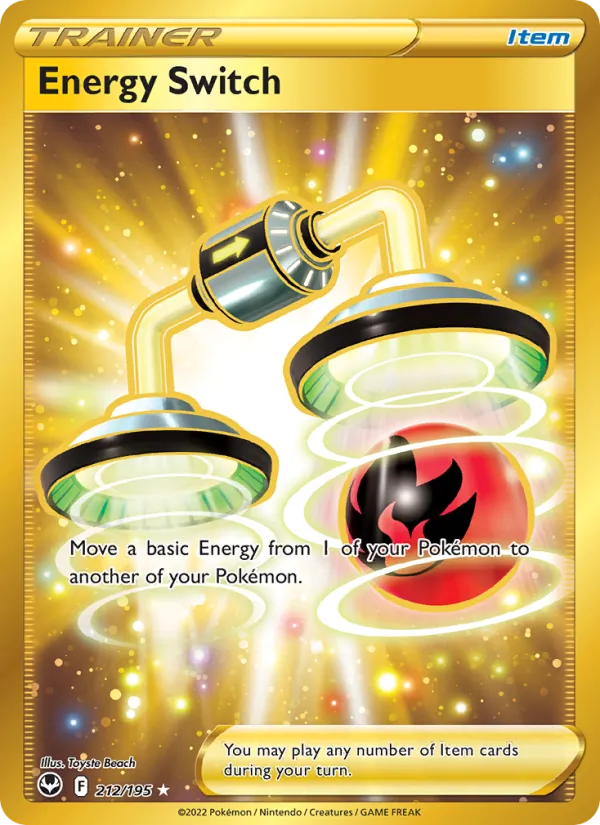 Energy Switch Holo 212/195 Silver Tempest Pokémon Card