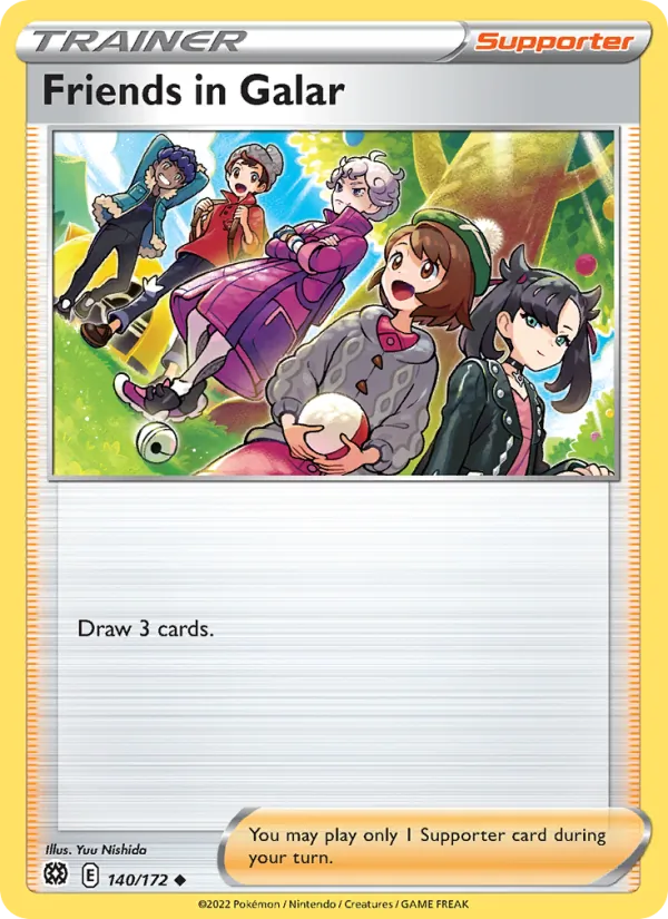 Friends in Galar Reverse Holo 140/172 Brilliant Stars Pokémon Card
