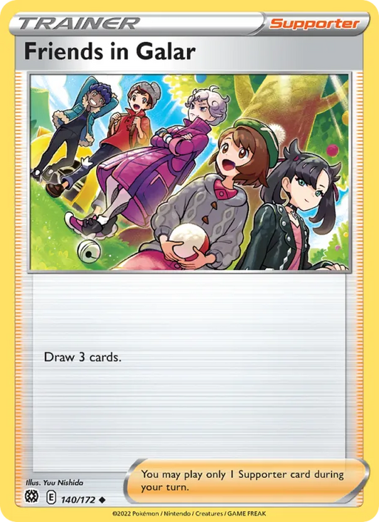 Friends in Galar Reverse Holo 140/172 Brilliant Stars Pokémon Card