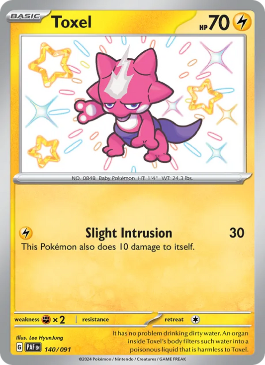 Toxel Holo 140/91 Paldean Fates Pokémon Card
