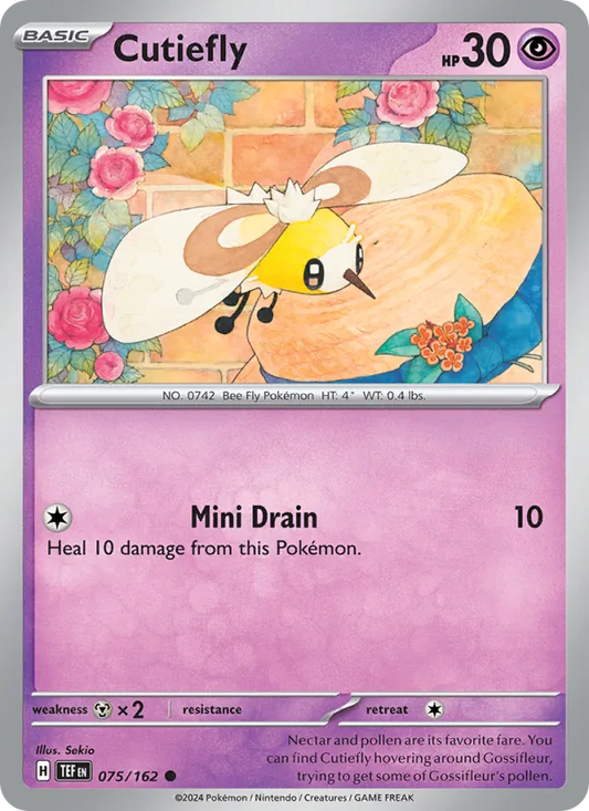 Cutiefly Normal 075/162 Temporal Forces Pokémon Card