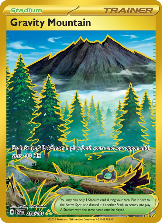 Gravity Mountain Holo 250/191 Surging Sparks Pokémon Card