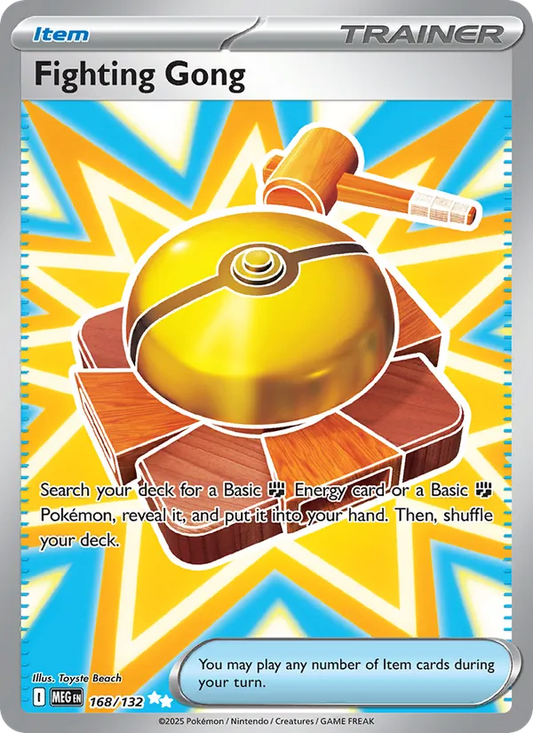 Fighting Gong Holo 168/132 Mega Evolution Pokémon Card