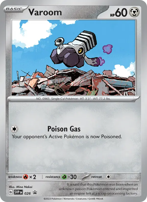 Varoom Non-Foil 026/225 SVP Black Star Promos Pokémon Card