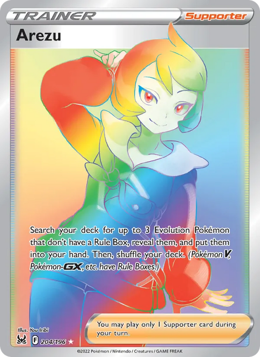 Arezu Holo 204/196 Lost Origin Pokémon Card