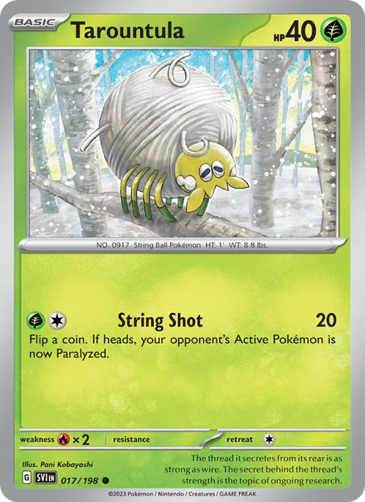 Tarountula Normal 017/198 Scarlet & Violet Pokémon Card