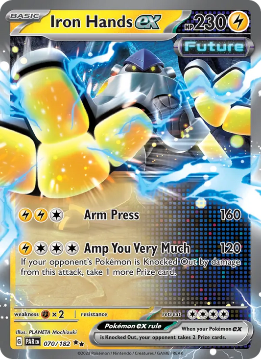 Iron Hands ex Holo 070/182 Paradox Rift Pokémon Card