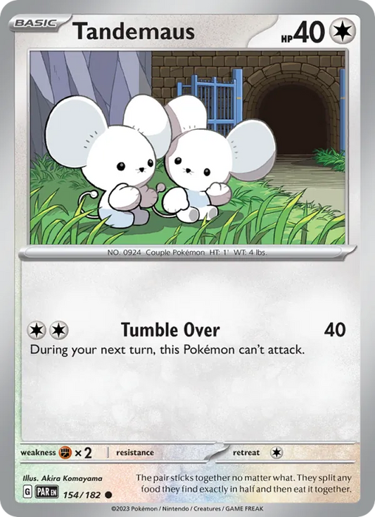 Tandemaus Normal 154/182 Paradox Rift Pokémon Card