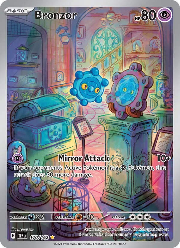 Bronzor Holo 170/162 Temporal Forces Pokémon Card