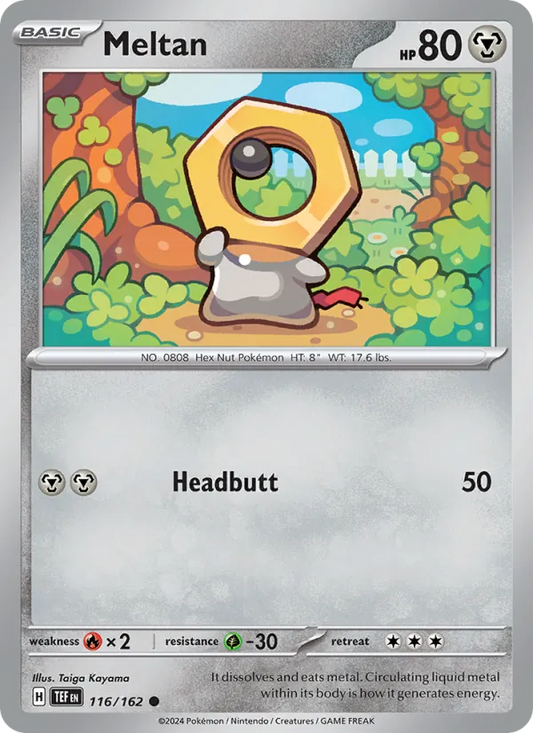 Meltan Normal 116/162 Temporal Forces Pokémon Card