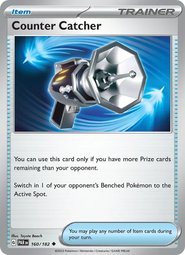 Counter Catcher Reverse Holo 160/182 Paradox Rift Pokémon Card