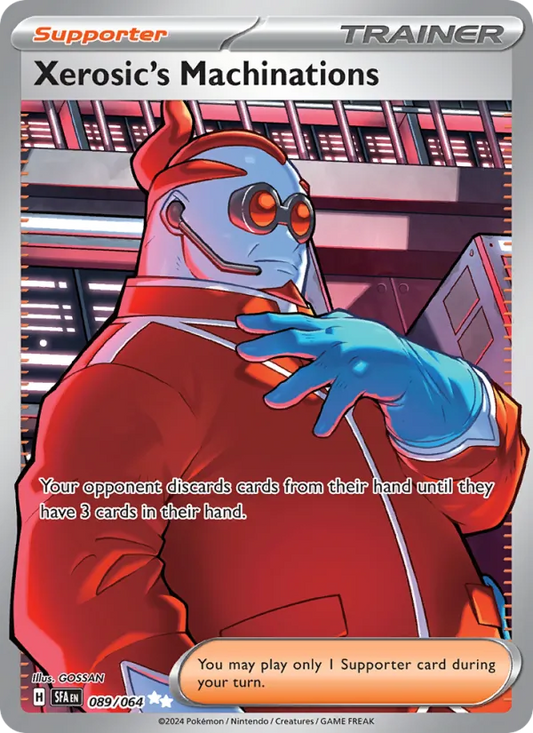 Xerosic's Machinations Holo 089/64 Shrouded Fable Pokémon Card