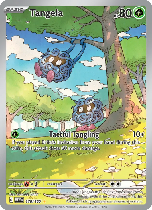 Tangela Holo 178/165 151 Pokémon Card