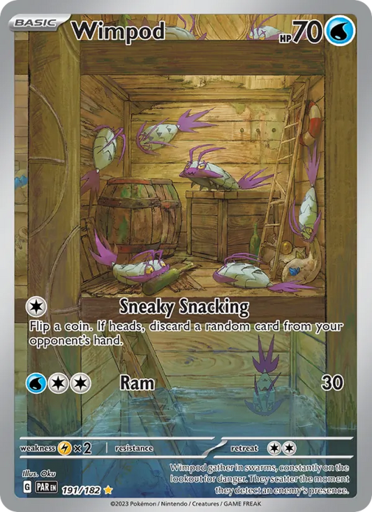 Wimpod Holo 191/182 Paradox Rift Pokémon Card