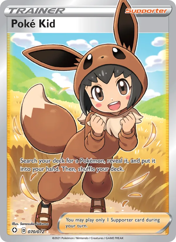 Poké Kid Holo 070/72 Shining Fates Pokémon Card